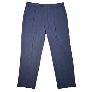 Ralph Lauren Men's Dress Pants Navy Pleated Stretch Slacks 38x30 Tailored